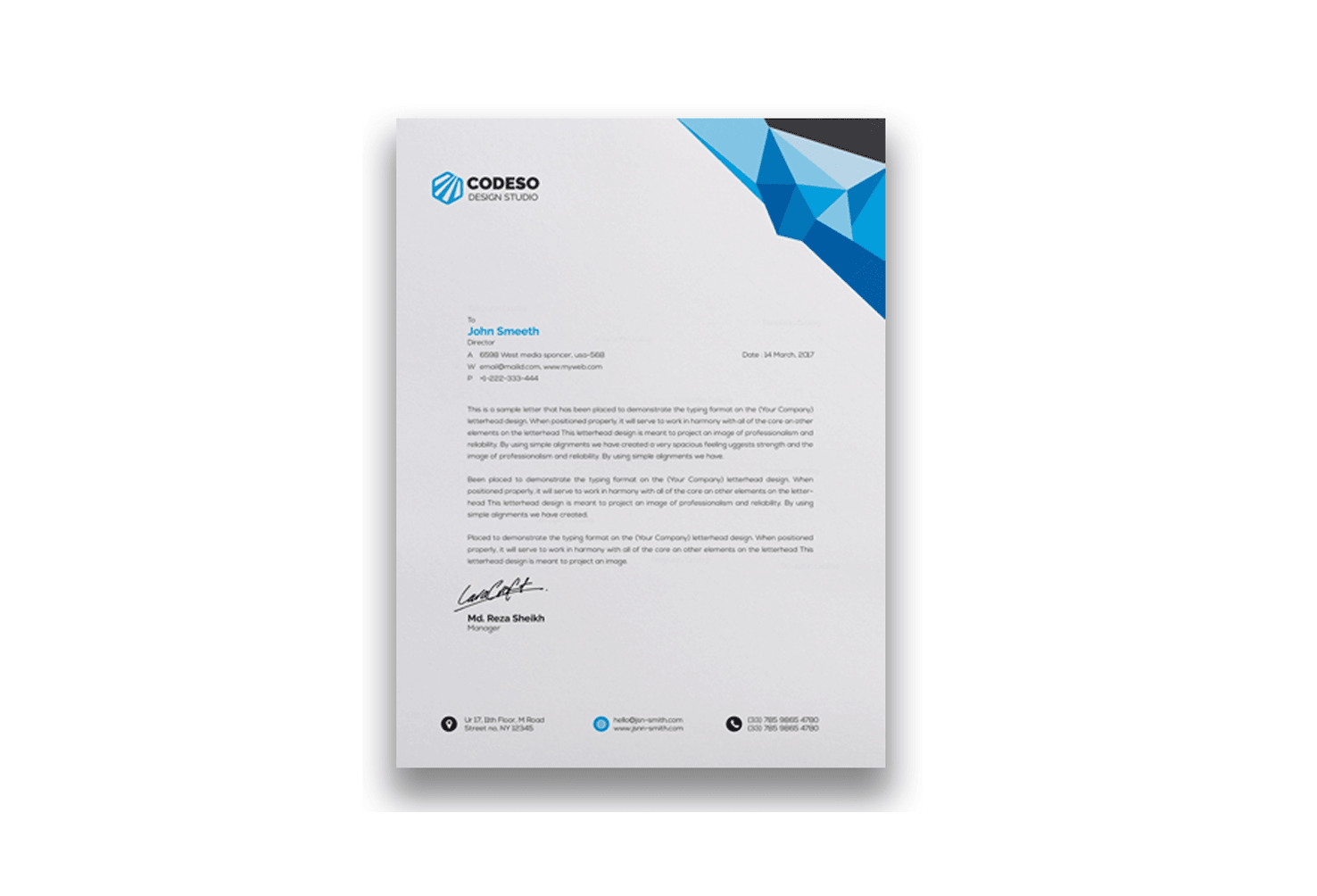 Eco-friendly letterhead printing